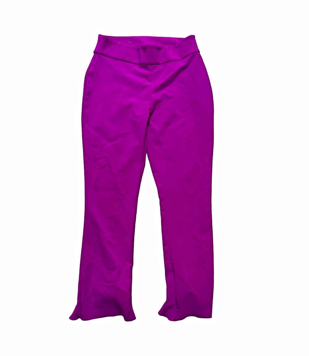 INC International Concepts Purple Solid Dress Pants Womens Regular Size 4
